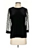 CeCe Black 3/4 Sleeve Top Size S - photo 1
