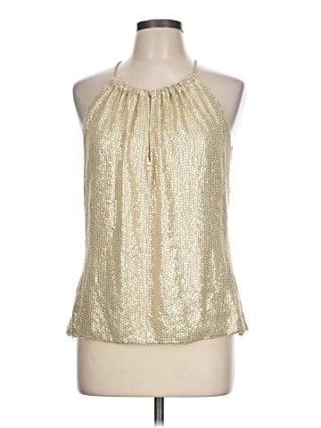 Carmen Marc Valvo Sleeveless Silk Top (view 1)