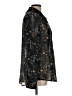 CAbi Floral Black Long Sleeve Blouse Size L - photo 4