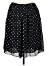 Sunny Leigh 100% Polyester Polka Dots Black Casual Skirt Size XL (estimated) - photo 2