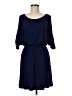 Gilli Solid Black Blue Casual Dress Size M - photo 1