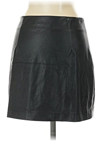 Tiger Mist Faux Leather Skirt (view 2)