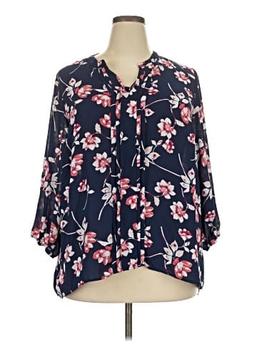 41Hawthorn 3/4 Sleeve Blouse (view 1)