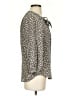 Joie 100% Silk Gray 3/4 Sleeve Silk Top Size XS - photo 4