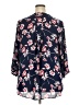 41Hawthorn 100% Polyester Floral Blue 3/4 Sleeve Blouse Size 2X - photo 2
