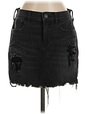 Express Denim Skirt (view 1)