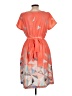 eShakti 100% Polyester Graphic Orange Casual Dress Size 12 - photo 2