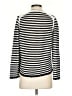ME+EM 100% Cotton Stripes Silver Black Pullover Sweater Size S - photo 2