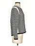 ME+EM 100% Cotton Stripes Silver Black Pullover Sweater Size S - photo 4