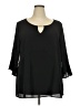 Misia Black 3/4 Sleeve Blouse Size 3X - photo 1