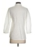 Josephine Studio 100% Cotton White 3/4 Sleeve Button-Down Shirt Size 4 - photo 2