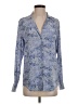Equipment 100% Silk Paisley Blue Long Sleeve Silk Top Size XS - photo 1