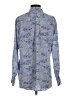 Equipment 100% Silk Paisley Blue Long Sleeve Silk Top Size XS - photo 2