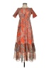 L'Agence 100% Polyester Paisley Orange Casual Dress Size S - photo 1