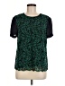 J.Crew Collection Green Short Sleeve Blouse Size 8 - photo 1