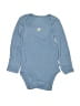 Carter's Blue Long Sleeve Onesie 0-3 MO / 3 MO - photo 1
