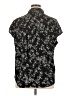 Torrid Floral Black Short Sleeve Blouse Size 1X Plus (1) - photo 2