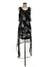 Express 100% Polyester Graphic Black Cocktail Dress Size M - photo 1