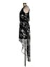 Express 100% Polyester Graphic Black Cocktail Dress Size M - photo 5