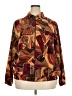 Unbranded Print Brown Track Jacket Size 2X (estimated) - photo 1