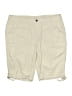 Caribbean Joe Solid Ivory Khaki Shorts Size 16 (petite) - photo 1