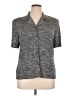 Danny & Nicole 100% Polyester Gray Short Sleeve Blouse Size 16 - photo 1