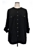 D&Co. 100% Polyester Black 3/4 Sleeve Blouse Size XL - photo 1