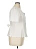 Unbranded 100% Polyester Ivory White Short Sleeve Blouse Size XL - photo 4