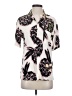 Zara Print Ivory Short Sleeve Blouse Size S - photo 1