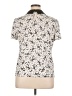 CeCe Floral Ivory Short Sleeve Blouse Size XL - photo 2