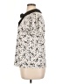 CeCe Floral Ivory Short Sleeve Blouse Size XL - photo 5