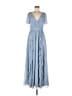 DB Studio 100% Polyester Blue Cocktail Dress Size 8 - photo 1