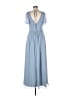 DB Studio 100% Polyester Blue Cocktail Dress Size 8 - photo 2