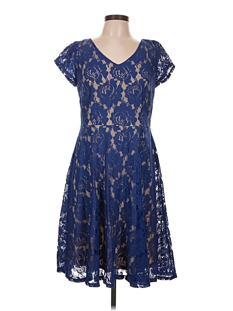 Pre-owned Danny & Nicole Cocktail Dress In Blue