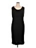Halston Solid Black Cocktail Dress Size 16 - photo 1