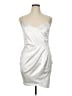 Lulus Solid Silver Cocktail Dress Size XL - photo 1