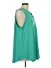 Dear Scarlett Teal Sleeveless Blouse Size XL - photo 4