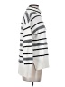 Ann Taylor LOFT Stripes White Turtleneck Sweater Size S - photo 4