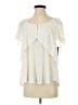 Massini Ivory Short Sleeve Blouse Size S - photo 1