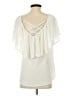 Massini Ivory Short Sleeve Blouse Size S - photo 2