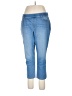 New Directions Solid Blue Jeans Size 16r - photo 1