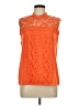 Calligraphie Orange Sleeveless Blouse Size XL - photo 1