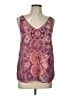 Three Dots Purple Sleeveless Blouse Size L - photo 1