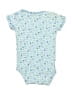 Carter's 100% Cotton Print Blue Short Sleeve Onesie Size Newborn - photo 2