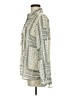 Stradivarius Print Ivory Long Sleeve Blouse Size M - photo 5