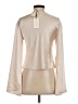 Line & Dot 100% Polyester Metallic Ivory Long Sleeve Blouse Size S - photo 2