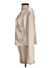 Line & Dot 100% Polyester Metallic Ivory Long Sleeve Blouse Size S - photo 5