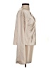 Line & Dot 100% Polyester Metallic Ivory Long Sleeve Blouse Size S - photo 4