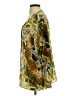Chico's 100% Silk Green 3/4 Sleeve Silk Top Size S - photo 5