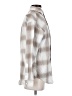 TNA 100% Cotton Checkered-gingham Silver Long Sleeve Button-Down Shirt Size XXS - photo 4